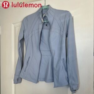 Lululemon Define Jacket Luon size 6 Blue Linen